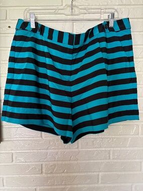 Loft Striped Dressy Shorts Size 14 NWT